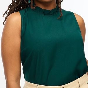 Ruffleneck bow-back top